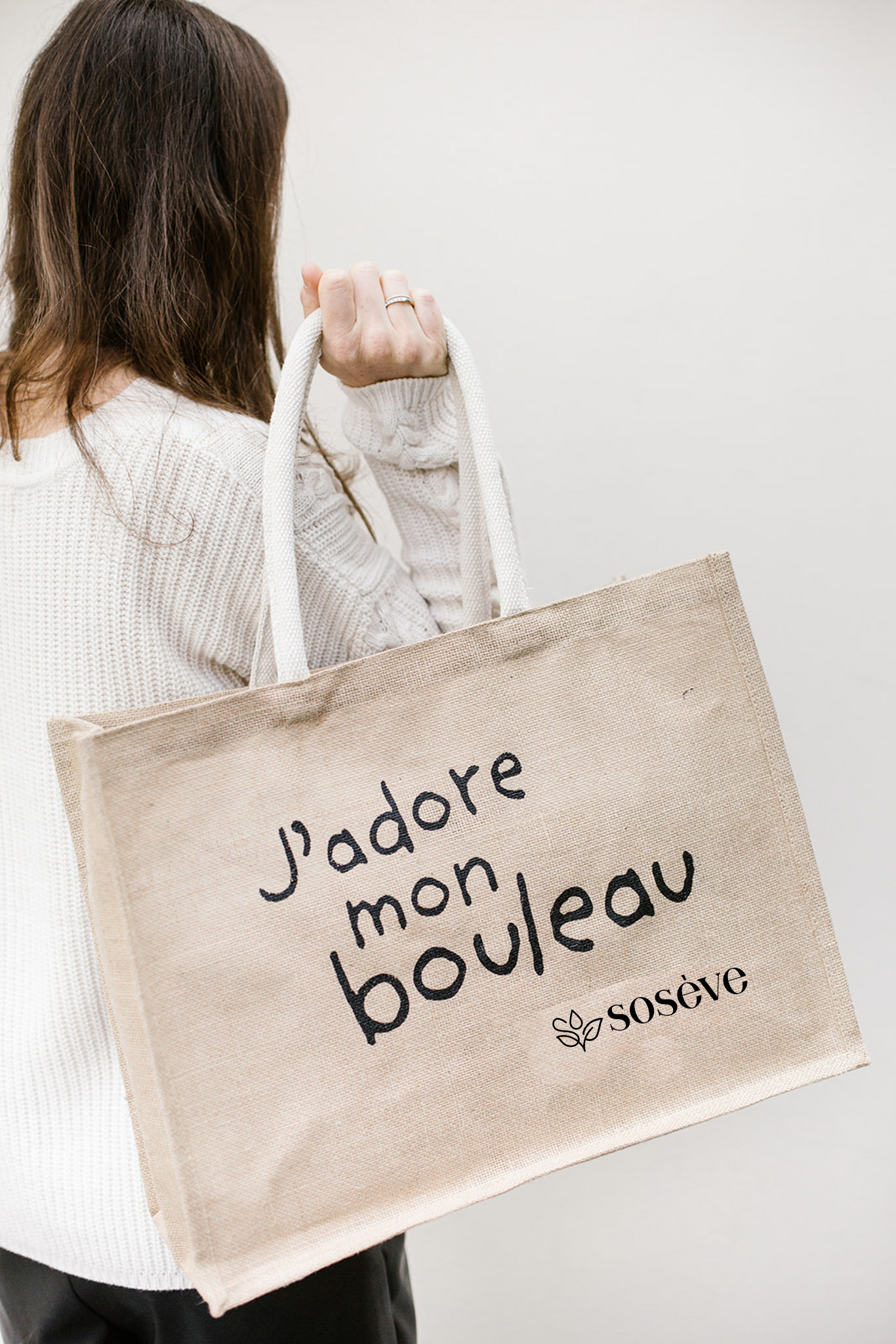 Sac en toile de Jute  Solide & 100% Biodégradable